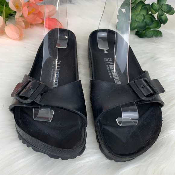 Birkenstock | Shoes | Birkenstock Madrid Eva Black One Strap Sandals | Poshmark